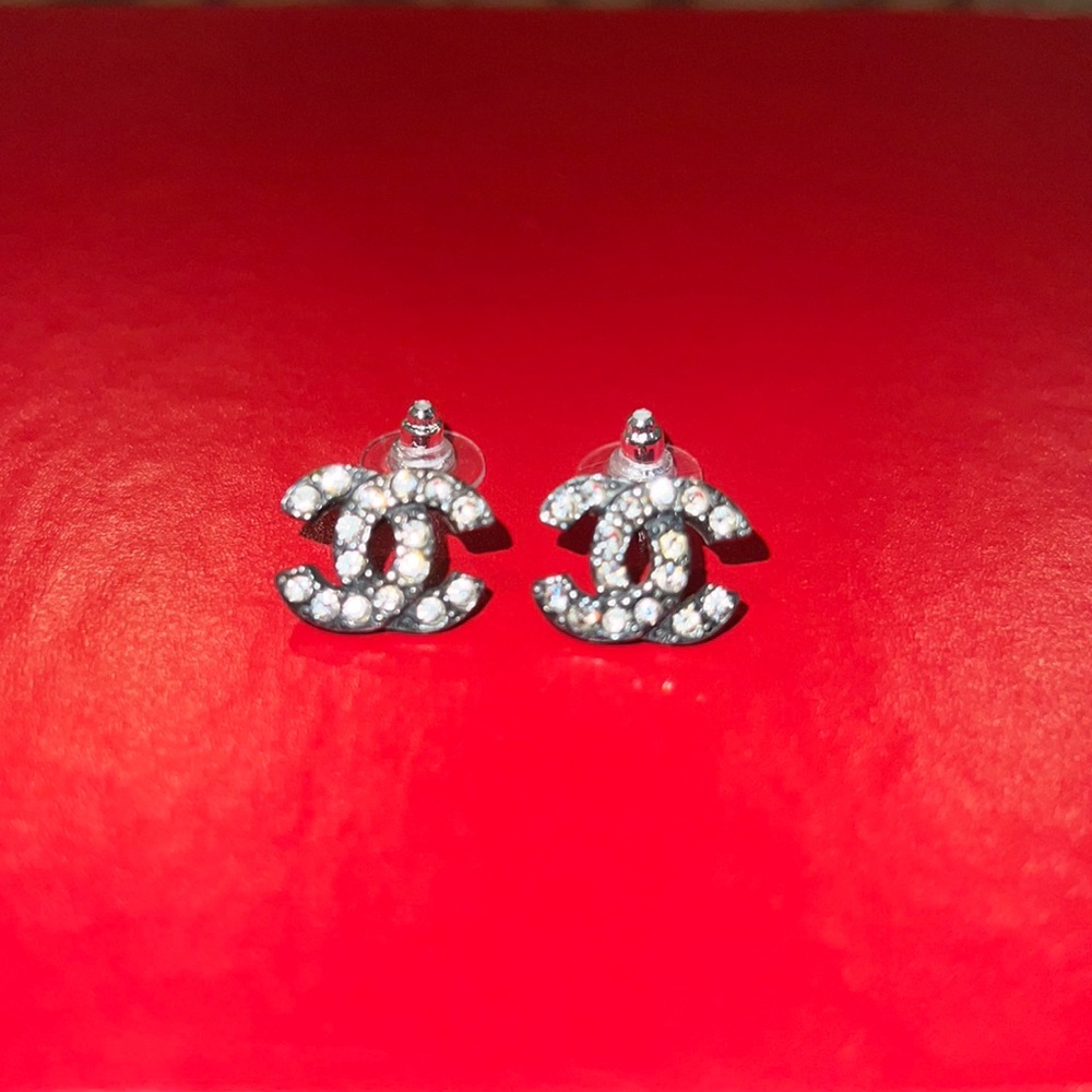 Chanel CC Logo Earrings